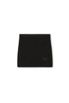 Alexander Wang black 雪尼尔压纹徽标装饰迷你裙