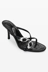 alexander wang dome 85 water snake strappy sandal black