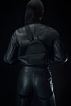 Alexander Wang black punch mini sling backpack in canvas