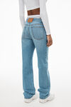 alexander wang layered loose jean in denim vintage light indigo