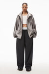 alexander wang 尼龙条纹运动裤 midnight