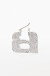 alexander wang diamante a earring in stainless steel pv silver
