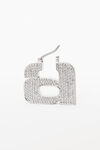 alexander wang diamante a earring in stainless steel pv silver