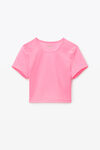 alexander wang アスレチックメッシュ クロップドtシャツ fluro bubblegum