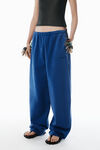 Alexander Wang washed scuba blue blue wide-leg sweatpants
