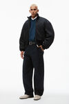 Alexander Wang black bomber jacket in sateen