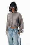 Alexander Wang vintage bleach blue jean maille stretch basket bleu délavé