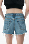 Bite High Rise Denim Short with logo pocket