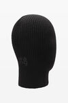 alexander wang 密织凹刻徽标巴拉克拉法帽 black