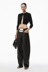 Alexander Wang black custom 3d-molded spike cardigan