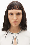 alexander wang 提花徽标装饰弹力针织开衫 soft white