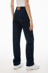alexander wang ez mid-rise straight-leg jean in denim clean bright indigo