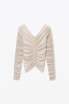 Alexander Wang cement ruched pullover