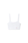 Crystal Hotfix Cropped Camisole in Waffle Knit