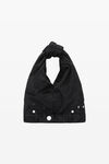 alexander wang hotfix crystal mini hobo in satin black