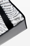alexander wang the freeze ロゴメッシュ ラージトート white/black