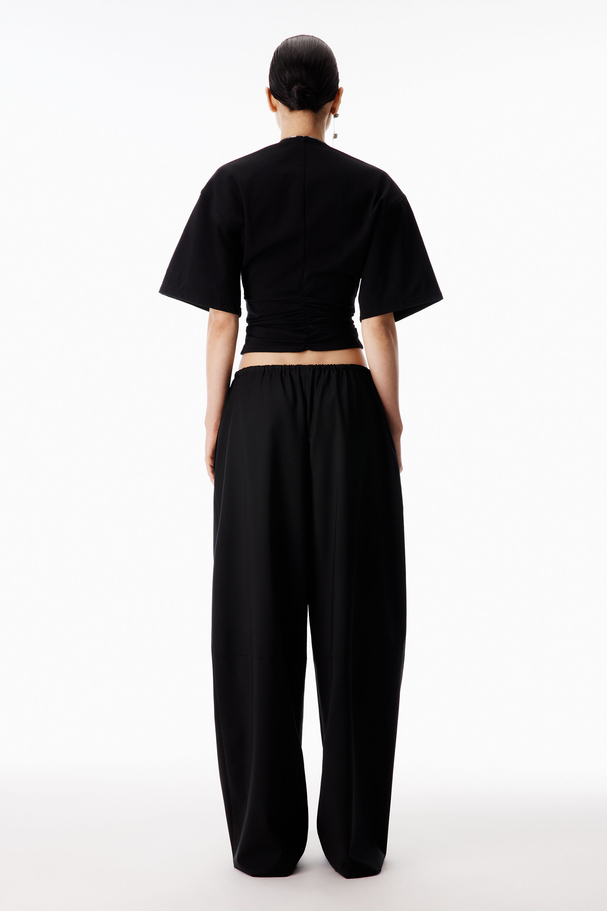 Zipper Tee in BLACK | alexanderwang®