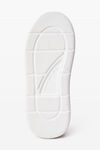 Alexander Wang white/blue puff pebble leather sneaker with logo