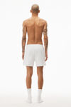 Alexander Wang white unisex short in heavy cotton jersey