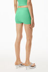 alexander wang mini skirt in textured jacquard jersey mint julep