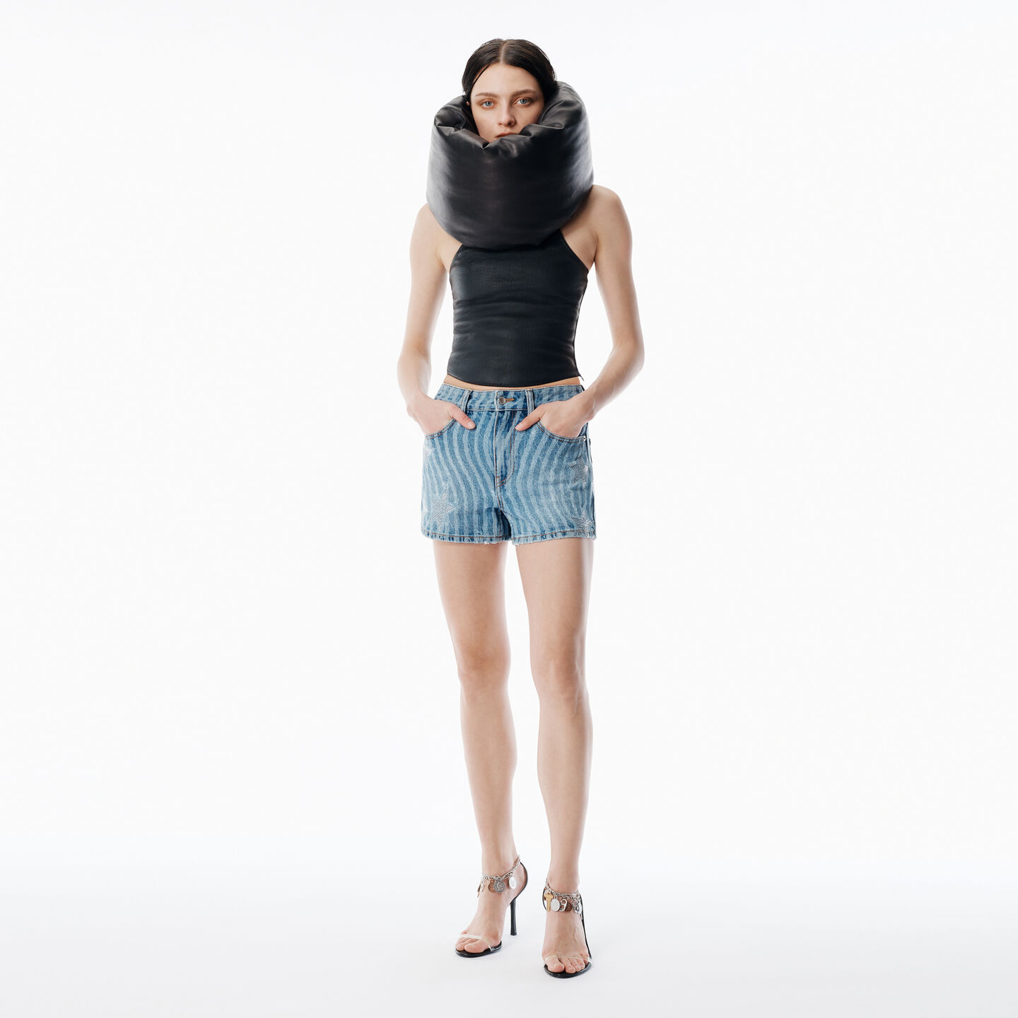 Alexander Wang Stars & Stripes Short In Animal Print