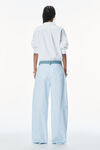 Alexander Wang oxford blue/white デニムウエストバンド コットン オックスフォードパンツ