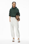 alexander wang puff paint logo sweatpant in terry white