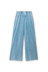 wide-leg pant in cotton jersey