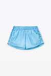Alexander Wang washed sky ruched track short