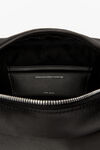 alexander wang heiress crossbody bag in satin black
