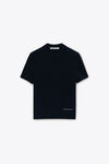 Alexander Wang black t-shirt aus wolle mit kurzen ärmeln