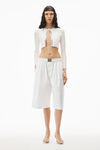 alexander wang 提花徽标装饰弹力针织开衫 soft white