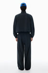 Alexander Wang black black perforated logo track pants