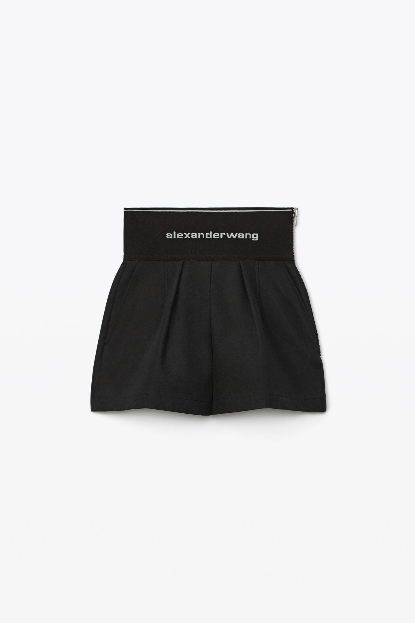 SAFARI SHORT IN COTTON TAILORING in BLACK | alexanderwang®