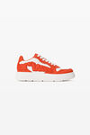 Alexander Wang white/red baskets en cuir grainé effet 3d
