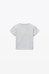 alexander wang t-shirt a maniche corte in jersey essenziale light heather grey