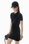 Alexander Wang washed black black cotton-blend chenille minidress