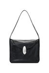 dome medium hobo bag in crackle patent leather