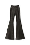 alexander wang flared pant in leather black