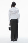 Alexander Wang white deconstructed button-up shirt