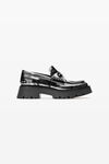 Alexander Wang black/grey black & grey box calf carter loafer