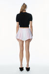 Alexander Wang black logo-embossed ribbed chenille sweater