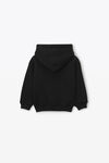 Alexander Wang black kids hoodie in essential terry