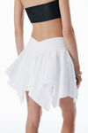 Alexander Wang white white deconstructed cotton skirt