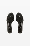 alexander wang dahlia 50 bow sandal in satin black