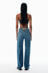 Alexander Wang vintage medium indigo jeans ez indaco con design integrato