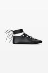 Alexander Wang black vyolette 系带平底鞋