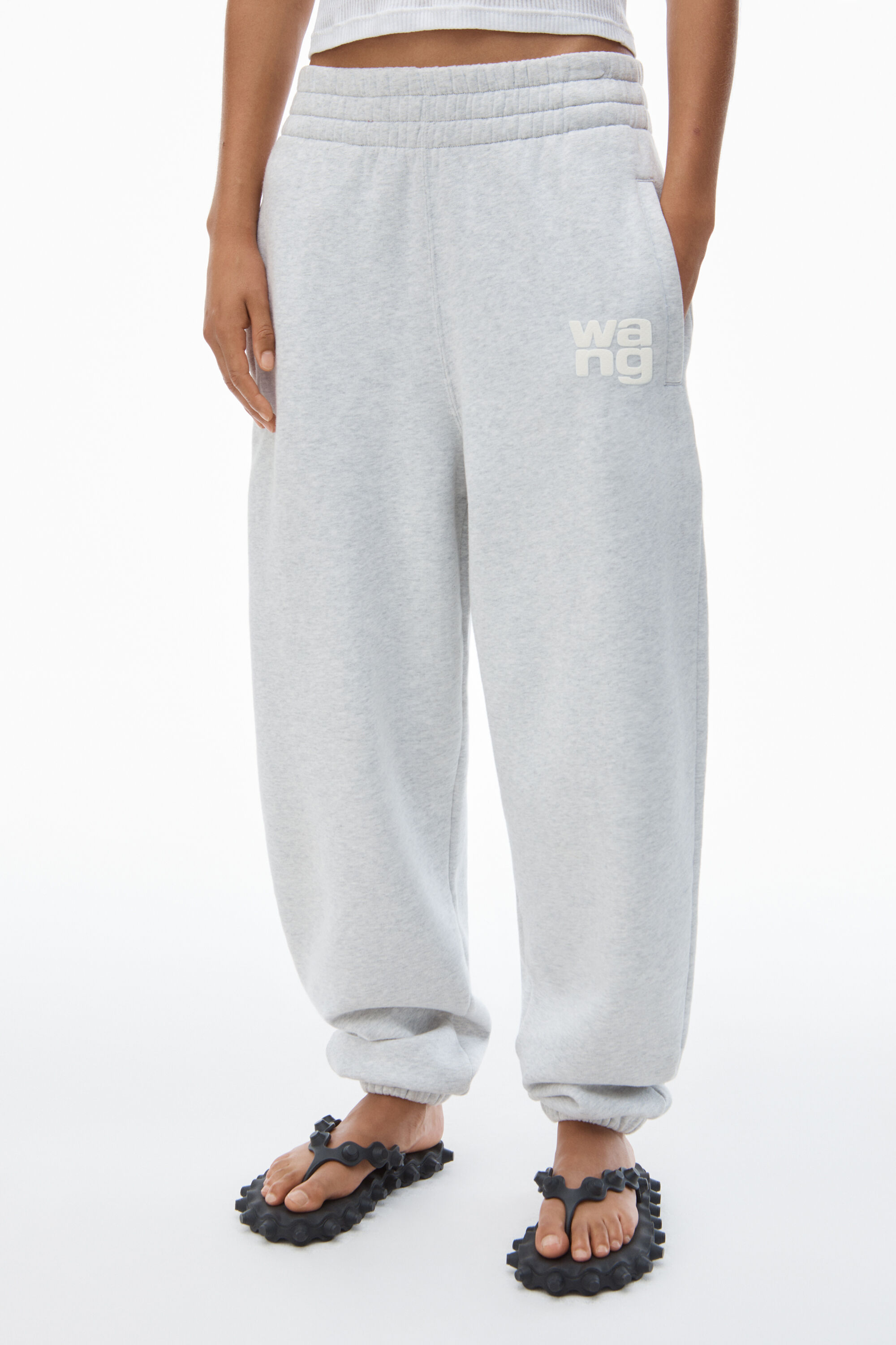 【関税込み】alexanderwang.t ブルー パフロゴ スウェットパンツ UCC2254118050E.jpg