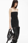 Alexander Wang washed pepper クロコダイルジャカードのベロアバンドゥミニドレス