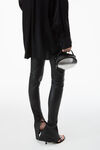 alexander wang double layered top in silk  black